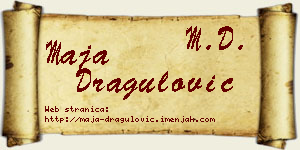 Maja Dragulović vizit kartica